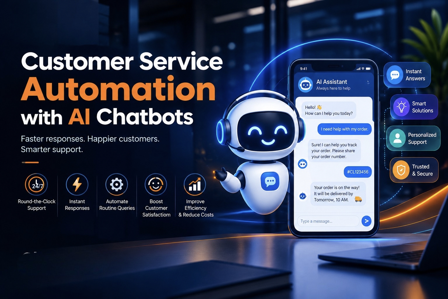 Customer Service Automation with AI Chatbots